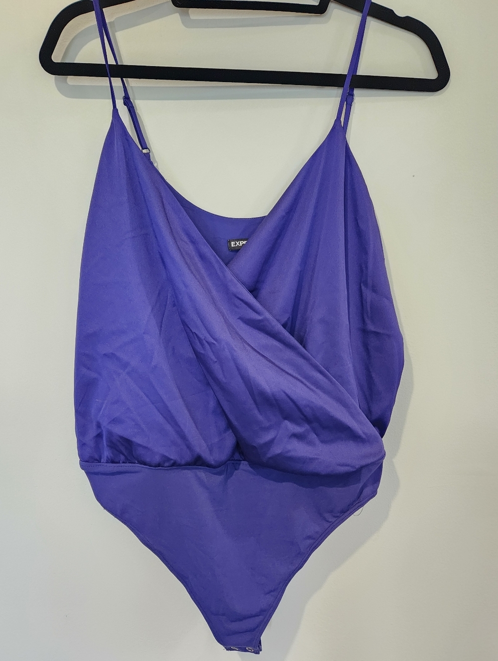 Express Womens Purple One-Piece Bodysuit